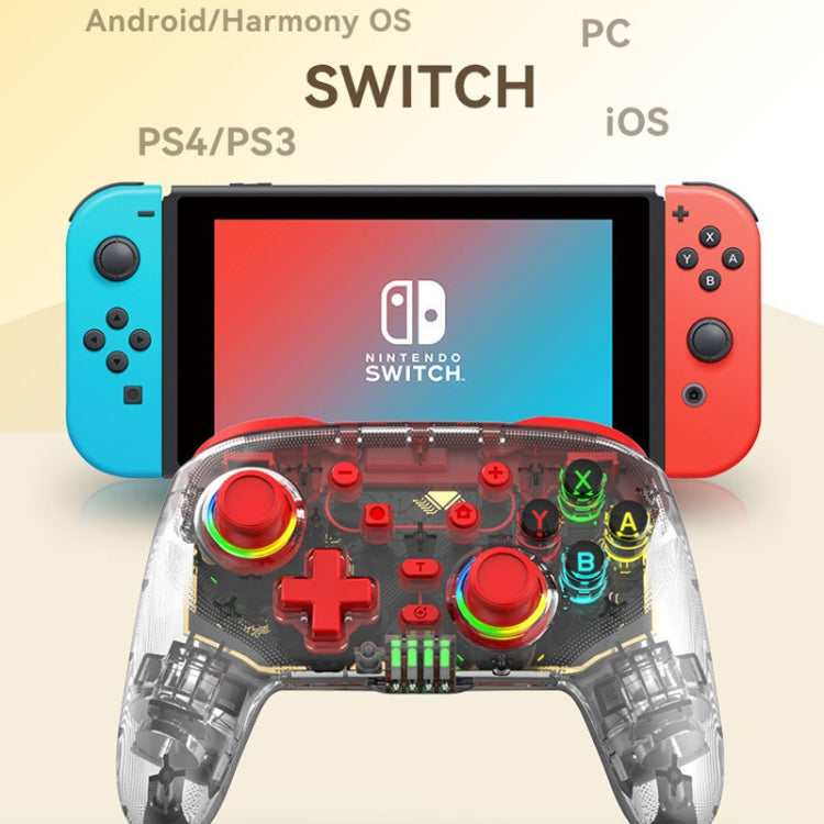 For PS3 / PS4 Dual Vibration Wireless Gamepad With RGB Lights(Blue) - Gamepads by PMC TechLife | Online Shopping South Africa | PMC TechLife