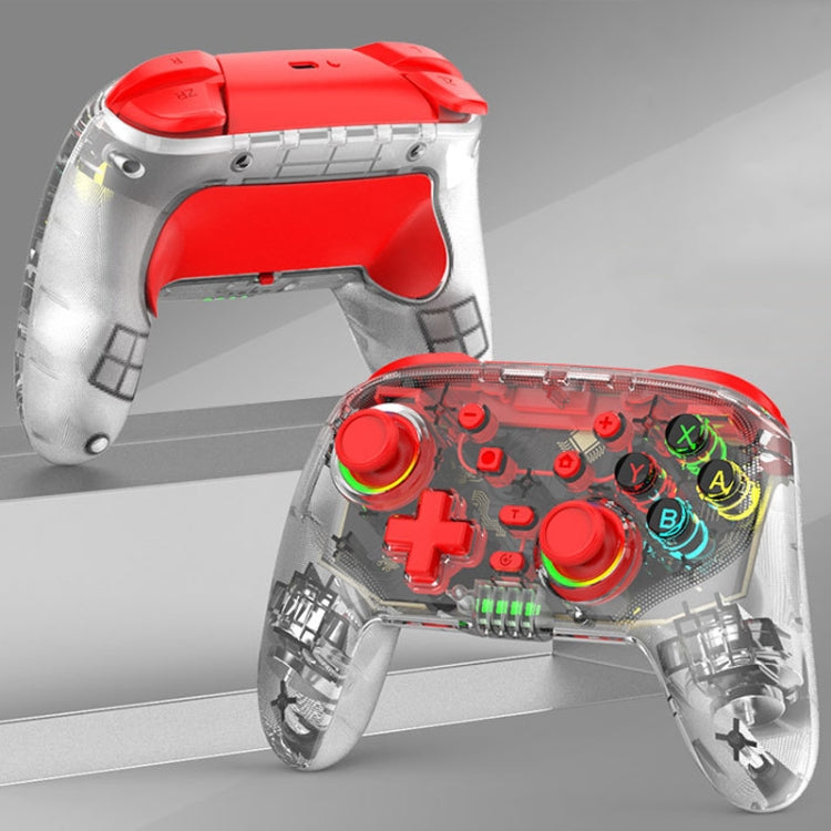 For PS3 / PS4 Dual Vibration Wireless Gamepad With RGB Lights(Red) - Gamepads by PMC Jewellery | Online Shopping South Africa | PMC Jewellery