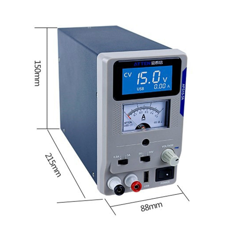 ATTEN APS22-5A 22V 5A USB Digital Variable Adjustable Laboratory DC Power Supply For Mobile Repair, EU Plug - free shipping - PMC TechLife - Order now!