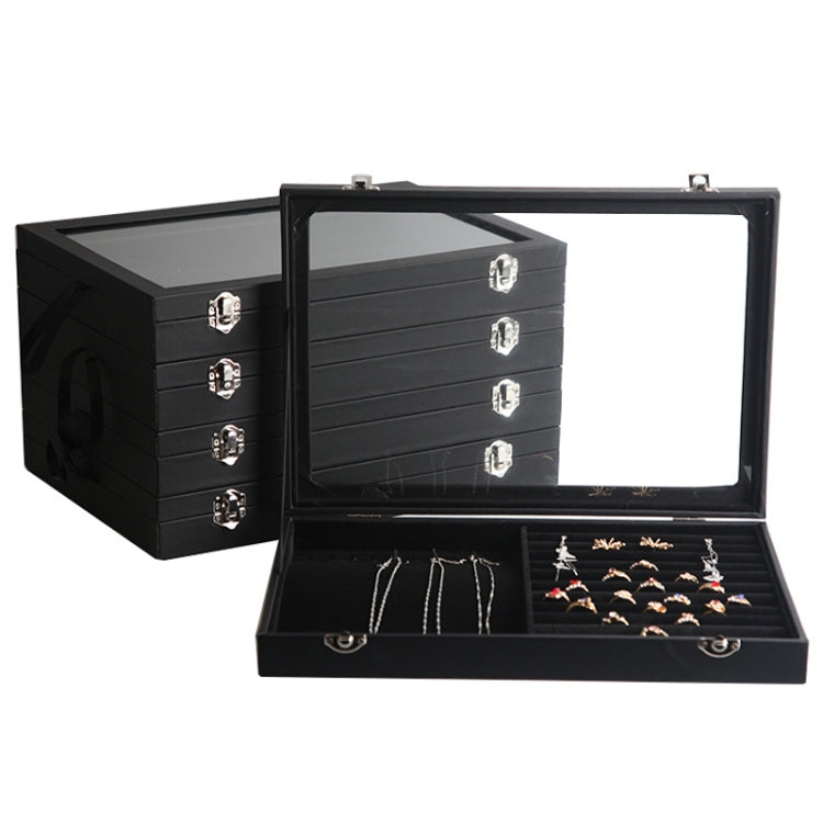 Jewelry Accessories Storage Box Jewelry Case Transparent Ring Bracelet Display Case, Color: Necklace Box - Jewelry Storages by PMC Jewellery | Online Shopping South Africa | PMC Jewellery