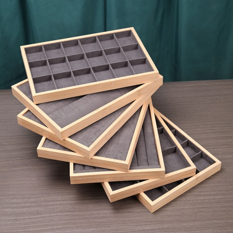 Bamboo Wood Jewelry Display Pallet Jewelry Storage Display Tray, Style: Hundred Position Ring Tray - Jewelry Storages by PMC Jewellery | Online Shopping South Africa | PMC Jewellery