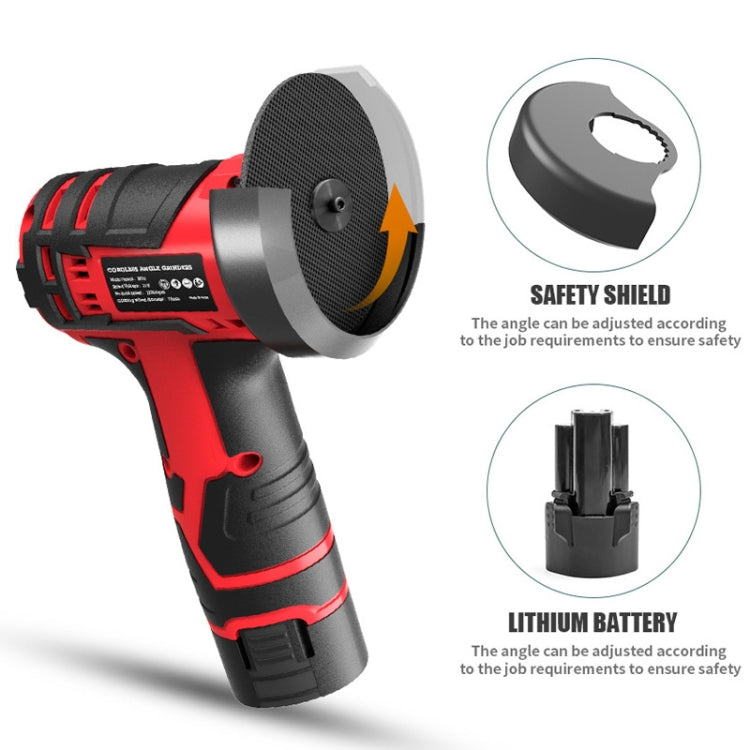 HILDA 12V 3 Inch Li-Ion Angle Grinder Home Cutting And Sanding Machine, US Plug, Model: Plastic Package With 1 Battery - free shipping - PMC TechLife - Order now!