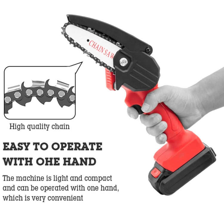 HILDA Rechargeable Cordless Mini Electrical Chain Saw Logging Tools(Black) - Electric Saws & Accessories by HILDA | Online Shopping South Africa | PMC Jewellery