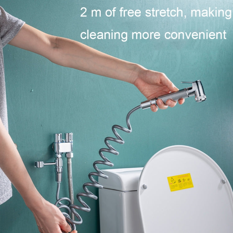 Toilet Mate Booster Flusher Toilet Cleaning Shower Set ?, Specification: Electroplated Copper Model - Shower Head by PMC TechLife | Online Shopping South Africa | PMC TechLife
