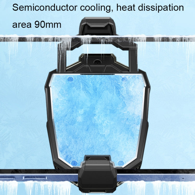 X20 Semiconductor Mobile Phone Radiator LED Light Mini Phone Cooling Fan, Color: Frosted Black - Cooling Fan Radiator by PMC TechLife | Online Shopping South Africa | PMC TechLife