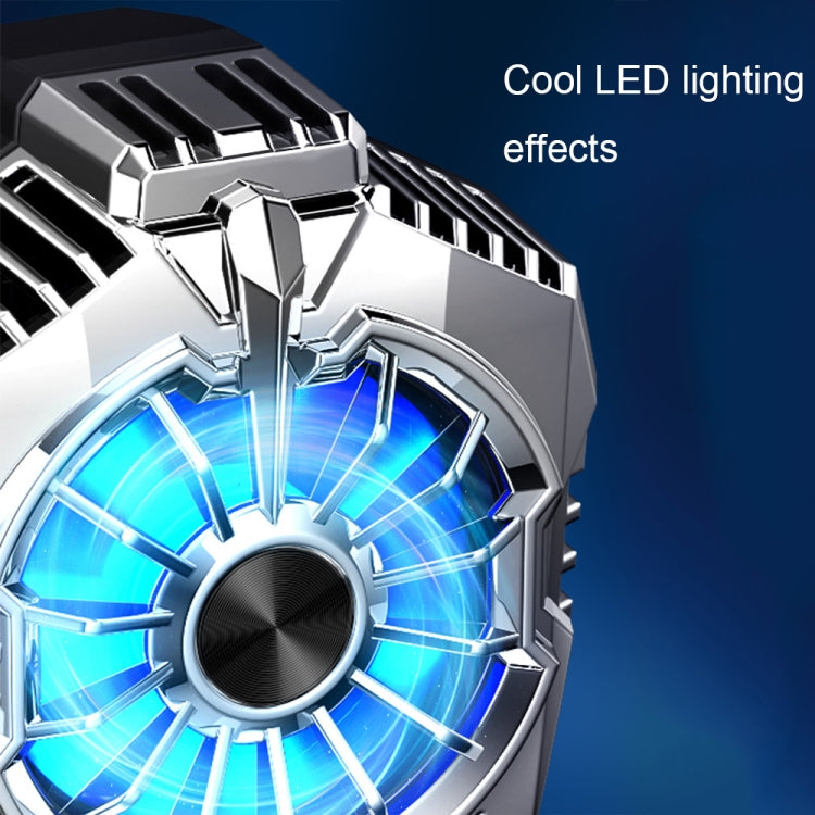 X20 Semiconductor Mobile Phone Radiator LED Light Mini Phone Cooling Fan, Color: Frosted White - free shipping - PMC TechLife - Order now!