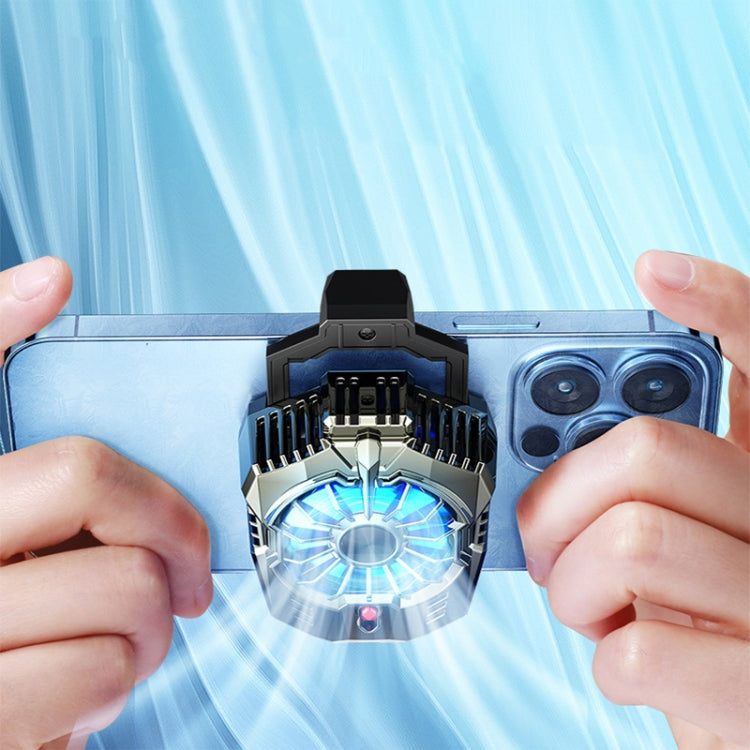 X20 Semiconductor Mobile Phone Radiator LED Light Mini Phone Cooling Fan, Color: Frosted White - free shipping - PMC TechLife - Order now!
