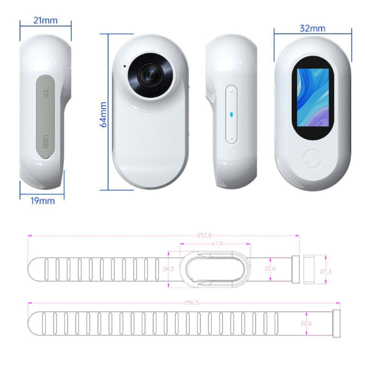 Magnetic Thumb Camera Portable HD Camera For Outdoor Cycling, Model: Standard+Pet Silicone Collar - free shipping - PMC TechLife - Order now!