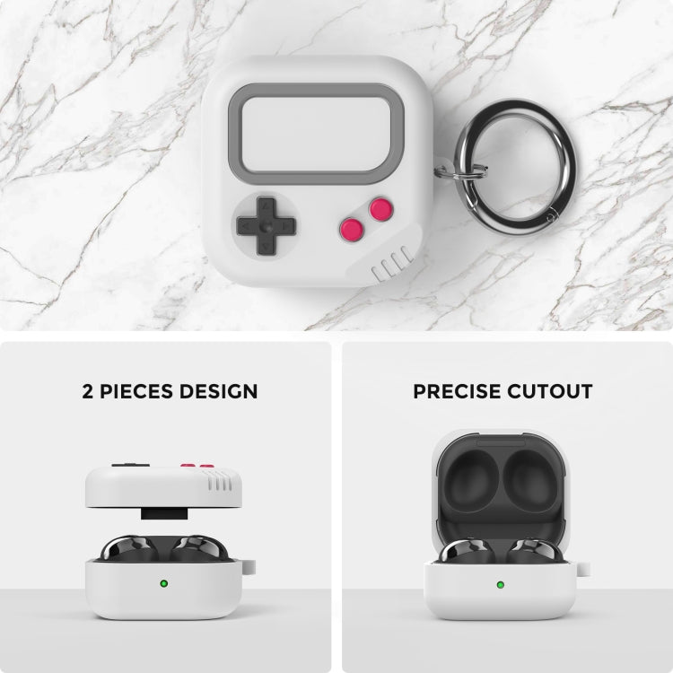 AhaStyle JY10 Bluetooth Earphone Silicone Common Protective Cover For Samsung Galaxy Buds 2 / Pro / Live / 2 Pro / FE(Grey) - Samsung Earphone Case by AhaStyle | Online Shopping South Africa | PMC TechLife | Buy Now Pay Later Mobicred