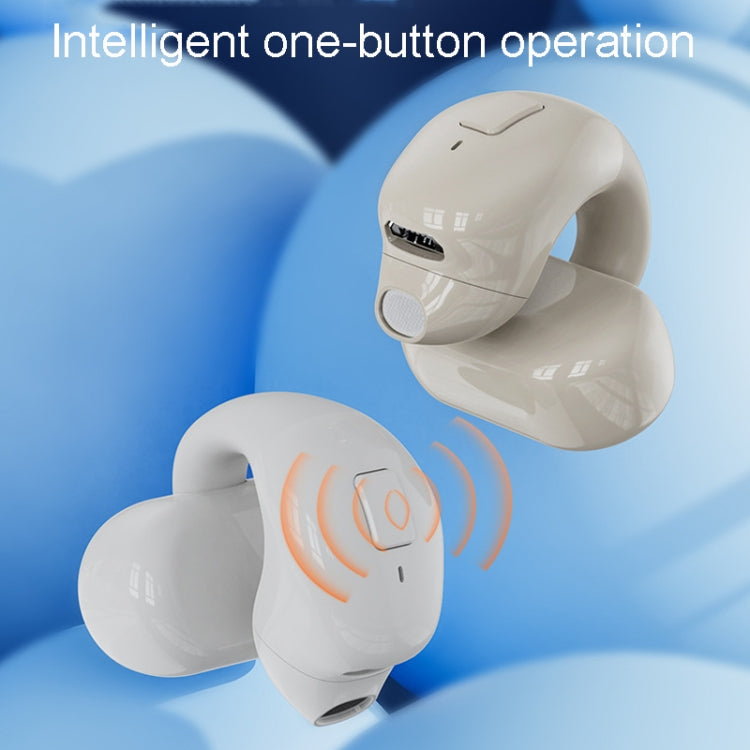 Clip-On Single Ear Bluetooth Earphone Wireless Earphone For Sports And Gaming, Packing: Box(White) - Bluetooth Earphone by PMC TechLife | Online Shopping South Africa | PMC TechLife | Buy Now Pay Later Mobicred