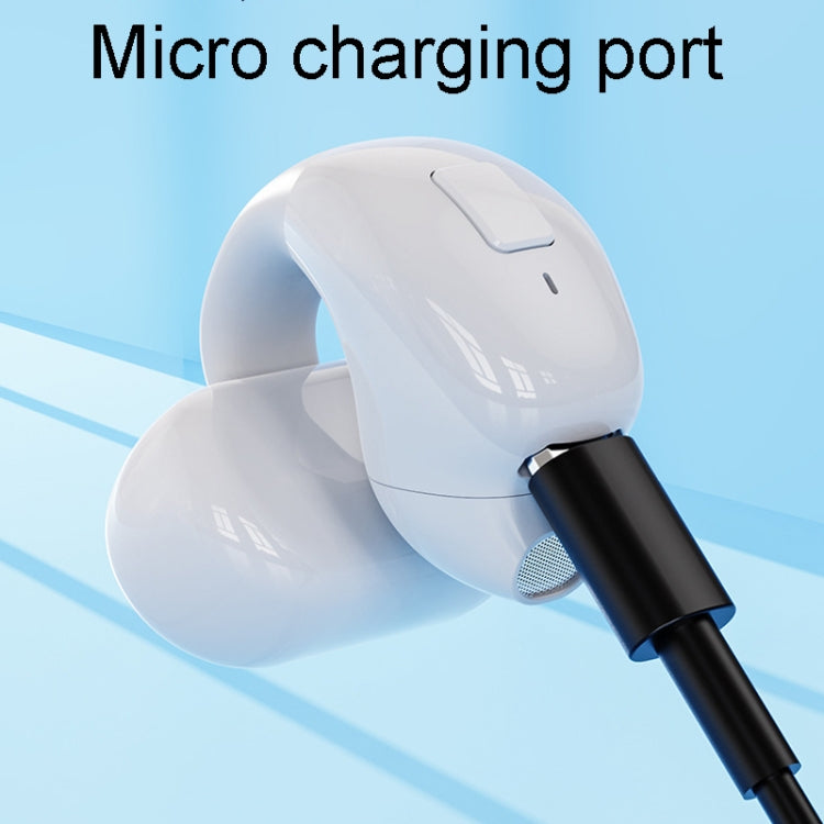 Clip-On Single Ear Bluetooth Earphone Wireless Earphone For Sports And Gaming, Packing: Box(White) - Bluetooth Earphone by PMC TechLife | Online Shopping South Africa | PMC TechLife | Buy Now Pay Later Mobicred