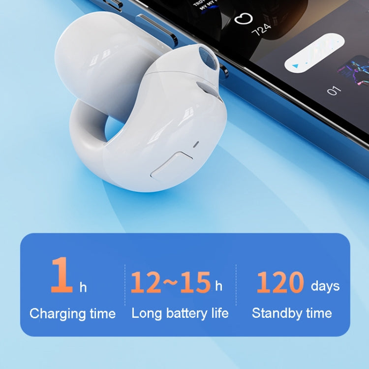 Clip-On Single Ear Bluetooth Earphone Wireless Earphone For Sports And Gaming, Packing: Box(Light Skin) - free shipping - PMC TechLife - Order now!