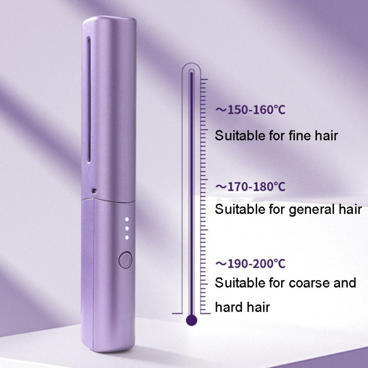 2 In 1 Portable USB Rechargeable Hair Curler Dual Usage Hair Straightening Comb(Pink) - free shipping - PMC TechLife - Order now!