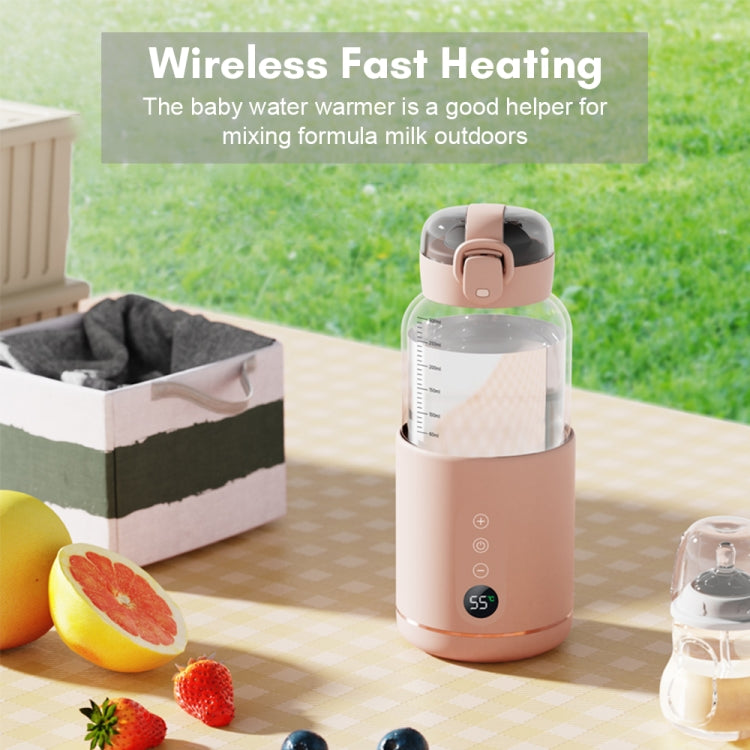 300ml Wireless Instant Water Warmer Electric Kettle for Baby Formula With 5200 mAh Battery Capacity(Pink) - free shipping - PMC TechLife - Order now!