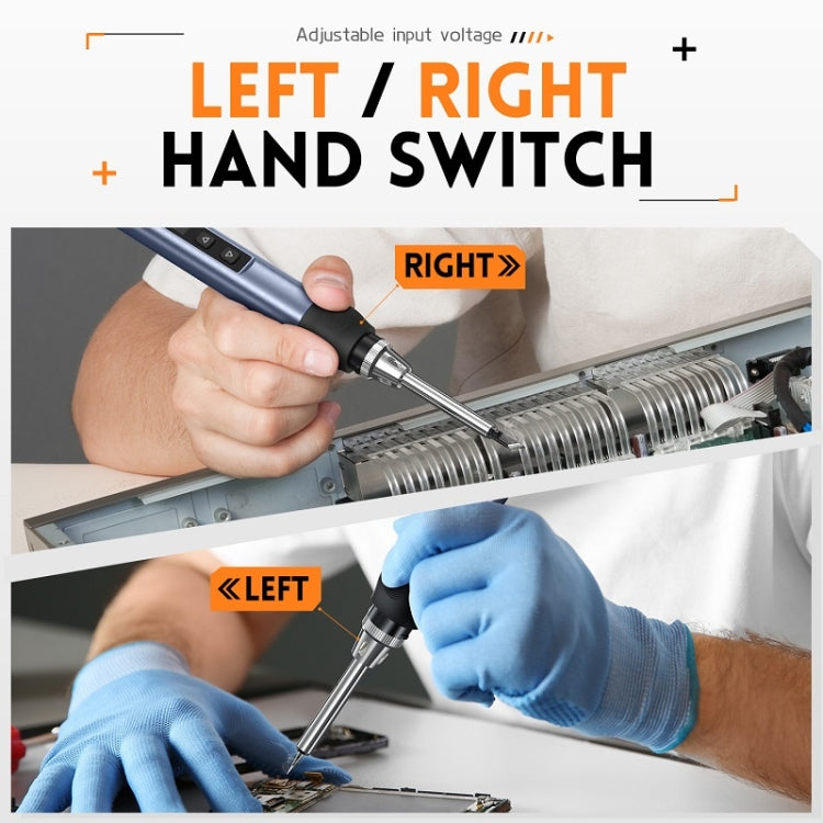 FNIRSI 14pcs/ Set Mini Soldering Station Digital Display Constant Temperature Smart Soldering Iron, Color: Blue 6 Head With Power Supply - free shipping - PMC TechLife - Order now!