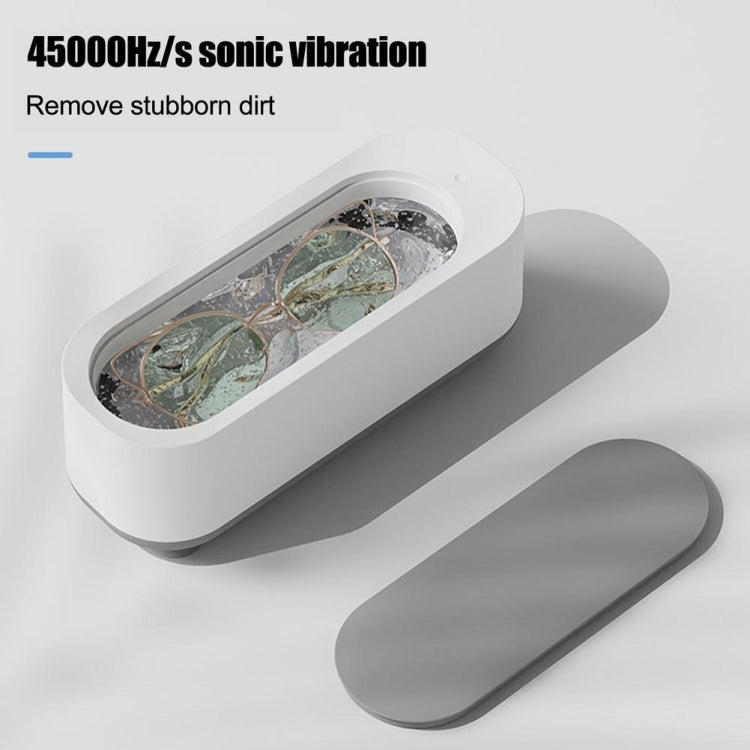 Multifunctional Ultrasonic Cleaner Jewelry Glasses Lenses Cleaning Machine, Spec: Dry Battery Powered Gray - free shipping - PMC TechLife - Order now!