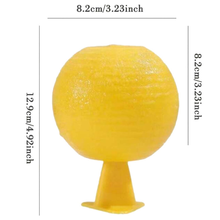 8cm Fruit Fly Balls for Indoor Use Insect Trap Sticky Insect Balls(Yellow With Base+Double-side Glue) - Traps by PMC TechLife | Online Shopping South Africa | PMC TechLife | Buy Now Pay Later Mobicred
