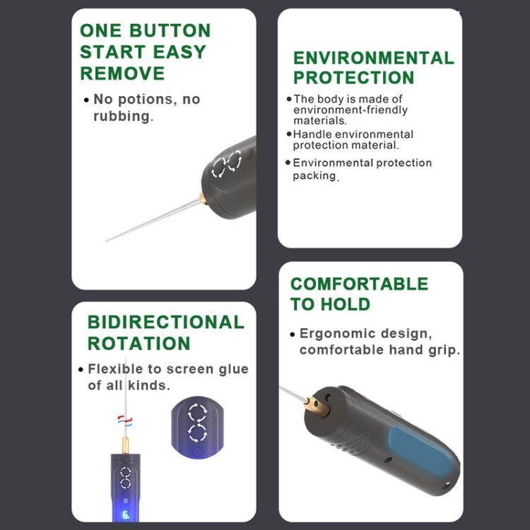 BAKU BK-R12 Electric Glue Remover Phone Repair OCA Glue Removing Tool With Light - free shipping - PMC TechLife - Order now!
