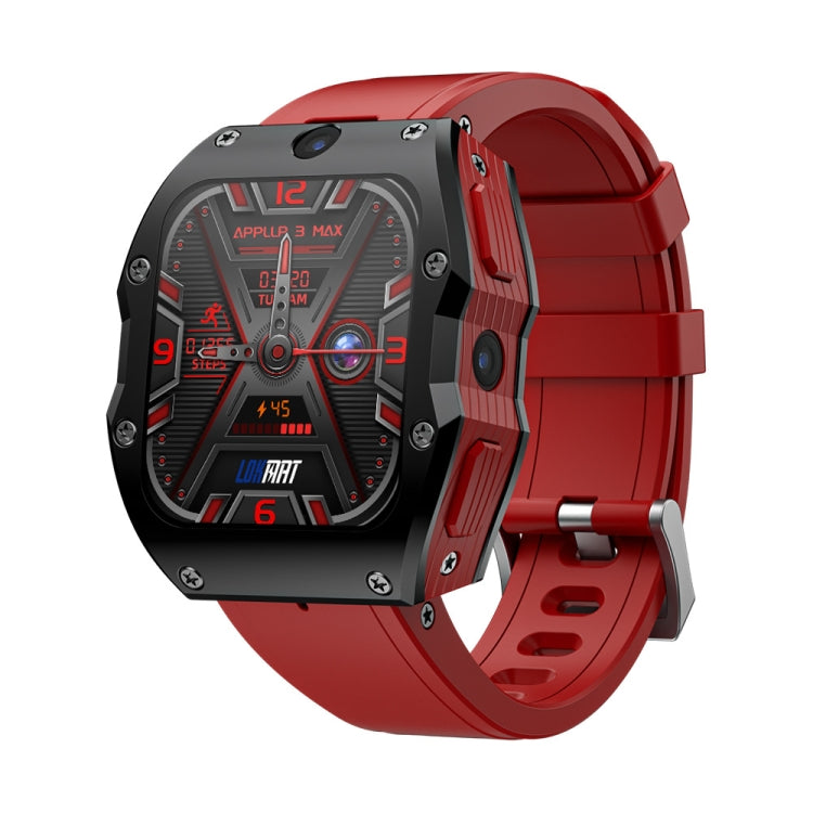LOKMAT Appllp 3 Max 2.02-Inch Plug Card 4G Call Waterproof Sport Smart Watch With SOS(Black) - free shipping - PMC TechLife - Order now!