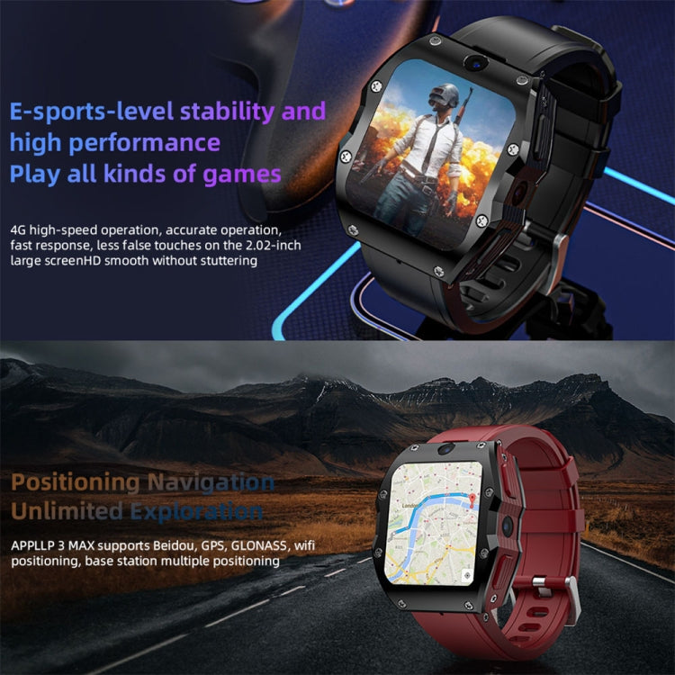 LOKMAT Appllp 3 Max 2.02-Inch Plug Card 4G Call Waterproof Sport Smart Watch With SOS(Blue) - free shipping - PMC TechLife - Order now!
