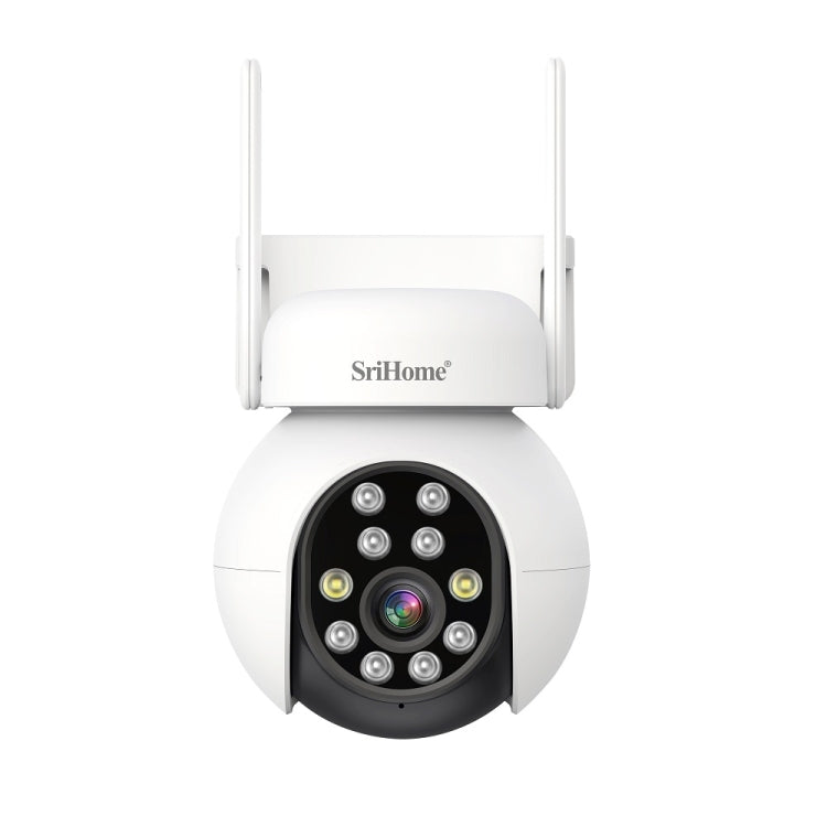 SriHome SH052 Wifi 5MP Wireless PTZ IP AI Auto Tracking Sound&Light Alarm Starlight Color Night Vision Outdoors Surveillance Camera, Plug: EU - free shipping - PMC TechLife - Order now!