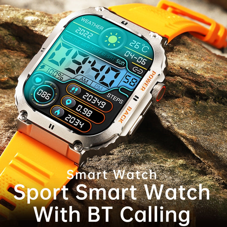 K57 Pro 1.96 Inch Bluetooth Call Music Weather Display Waterproof Smart Watch, Color: Black - free shipping - PMC TechLife - Order now!