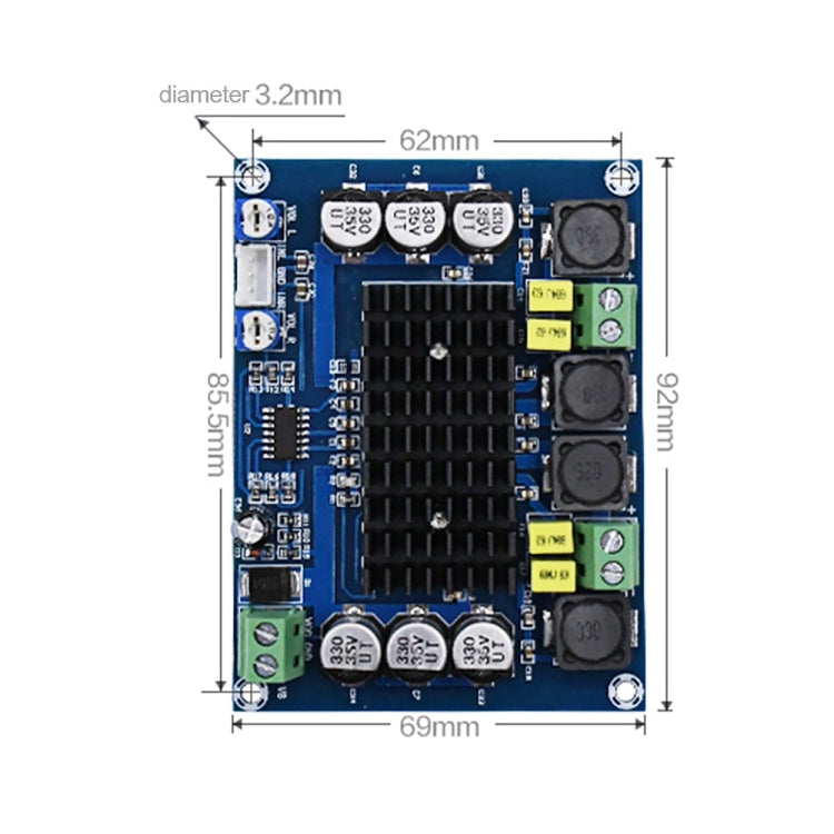 XH-M543 120W+120W  Dual-channel Stereo High Power Digital TPA3116D2 Audio Power Amplifier Board -  by PMC Jewellery | Online Shopping South Africa | PMC Jewellery