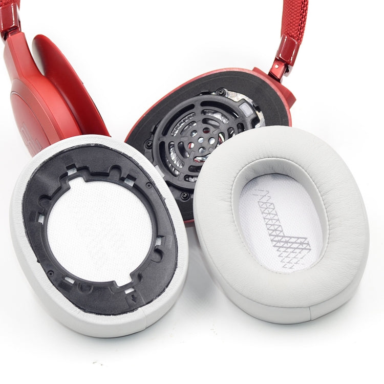 2 PCS For JBL Live 500BTNC Headphone Sponge Sleeve Earmuffs(Gray White) - Earmuff & Pad by PMC TechLife | Online Shopping South Africa | PMC TechLife | Buy Now Pay Later Mobicred