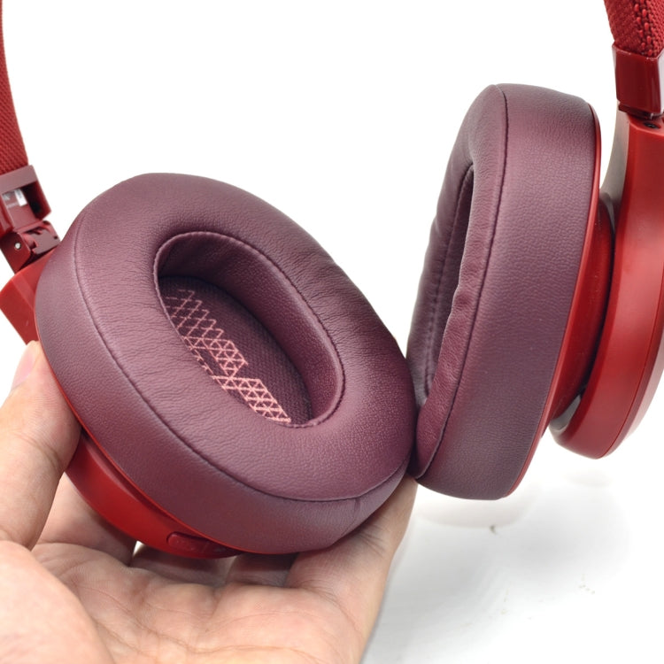 2 PCS For JBL Live 500BTNC Headphone Sponge Sleeve Earmuffs(Brick Red) - Earmuff & Pad by PMC TechLife | Online Shopping South Africa | PMC TechLife | Buy Now Pay Later Mobicred