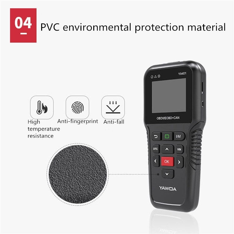YAWOA YA401 Car Engine Fault Diagnostic Instrument OBD2 Car Fault Reading Card Battery Detector - Code Readers & Scan Tools by PMC TechLife | Online Shopping South Africa | PMC TechLife