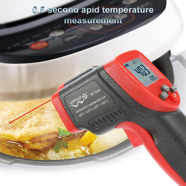 Wintact WT300 -50 Degree C~420 Degree C Handheld Portable Outdoor Non-contact Digital Infrared Thermometer - Thermostat & Thermometer by Wintact | Online Shopping South Africa | PMC TechLife | Buy Now Pay Later Mobicred