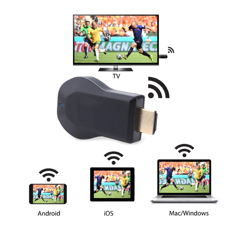 AnyCast M4 Plus Wireless WiFi Display Dongle Receiver Airplay Miracast DLNA 1080P HDMI TV Stick for iPhone, Samsung, and other Android Smartphones - Wireless Display Dongle by PMC TechLife | Online Shopping South Africa | PMC TechLife