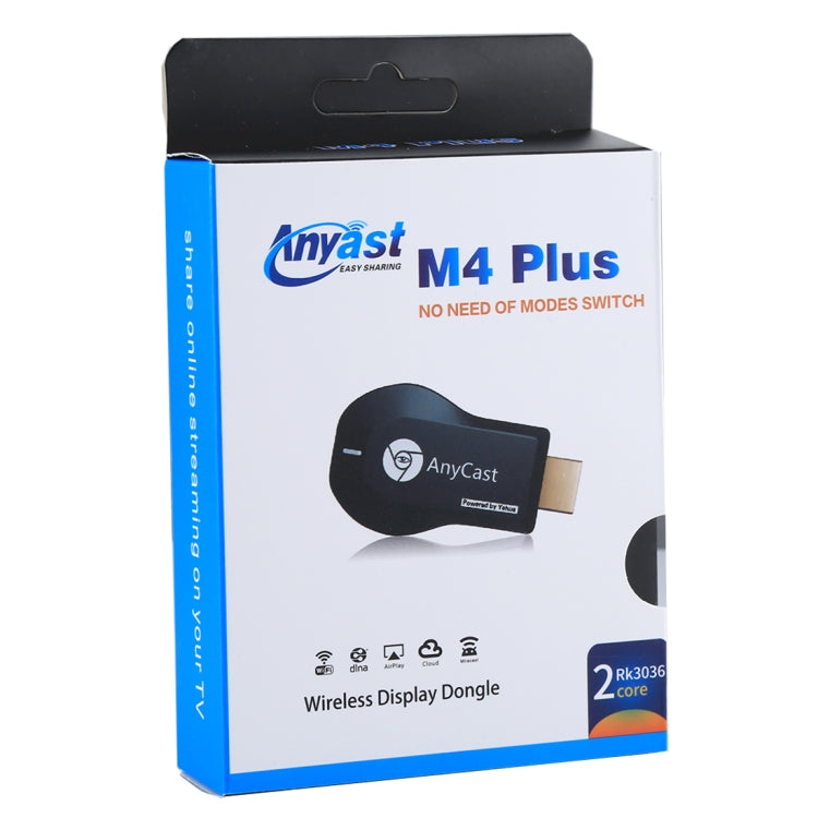 AnyCast M4 Plus Wireless WiFi Display Dongle Receiver Airplay Miracast DLNA 1080P HDMI TV Stick for iPhone, Samsung, and other Android Smartphones - Wireless Display Dongle by PMC TechLife | Online Shopping South Africa | PMC TechLife