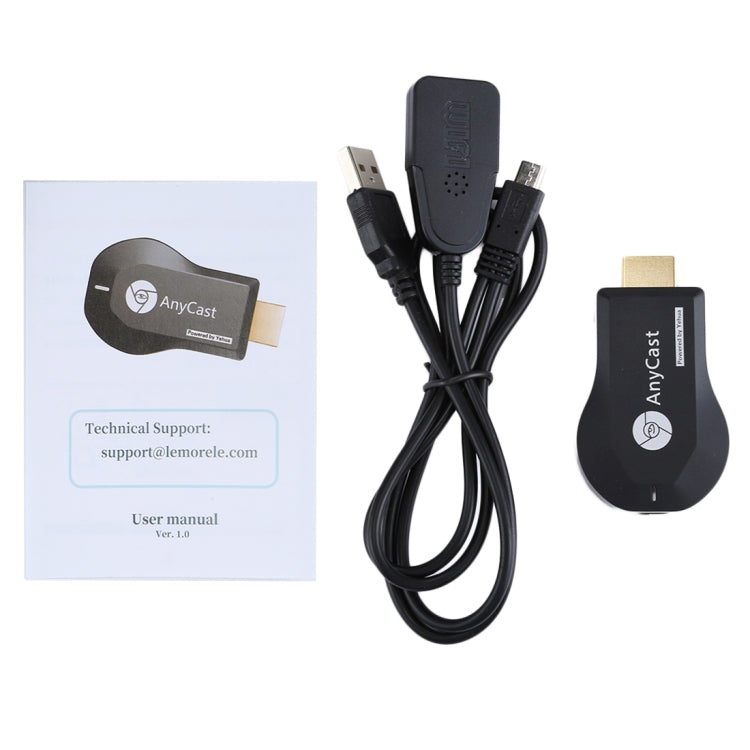 AnyCast M9 Plus Wireless WiFi Display Dongle Receiver Airplay Miracast DLNA 1080P HDMI TV Stick for iPhone, Samsung, and other Android Smartphones - Wireless Display Dongle by PMC TechLife | Online Shopping South Africa | PMC TechLife | Buy Now Pay Later Mobicred