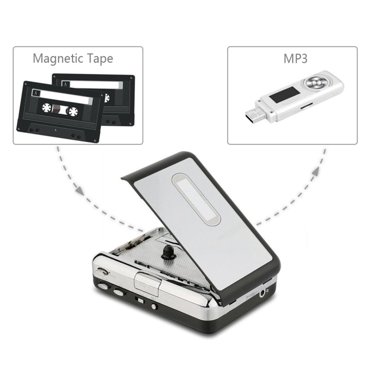 USB Cassette Tape to MP3 Converter Capture Audio Music Player - Tape Converter by PMC TechLife | Online Shopping South Africa | PMC TechLife