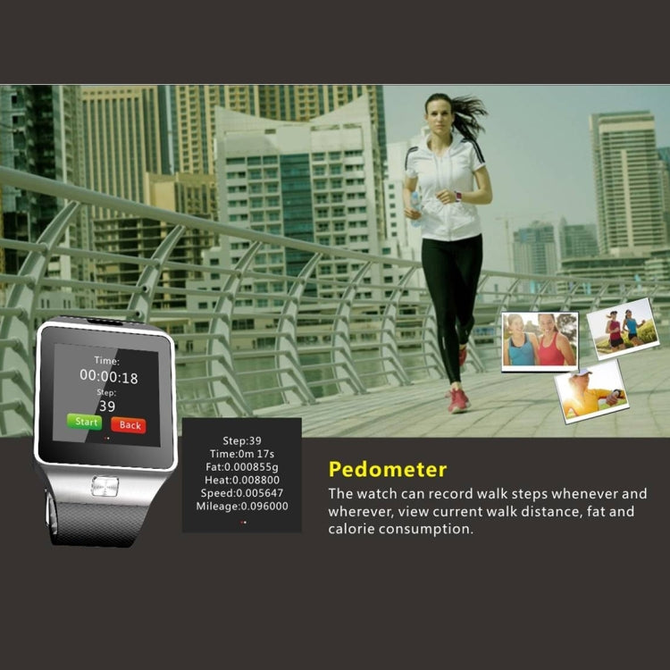 DZ09 1.56 inch Screen Bluetooth 3.0 Android 4.1 OS Above Smart Watch Phone with Bluetooth Call & Call Reminder & Sleep Monitor & Pedometer & Sedentary Reminder & Calendar & SMS & Audio and Video Player & Anti-loss Function(White) - Smart Watches by PMC TechLife | Online Shopping South Africa | PMC TechLife | Buy Now Pay Later Mobicred