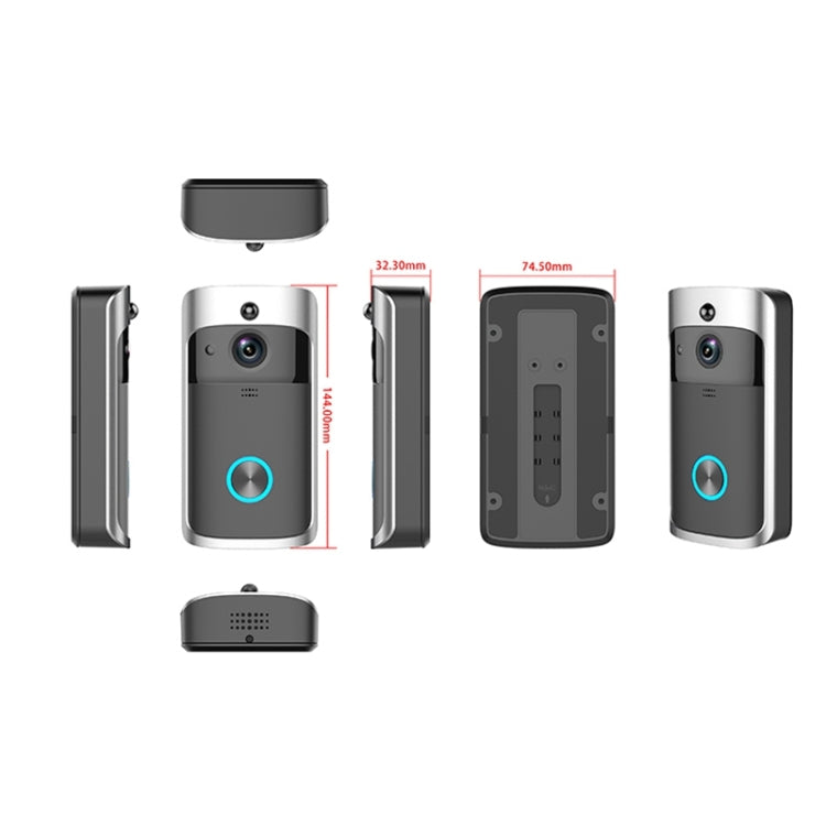 M3 720P Smart WIFI Ultra Low Power Video Visual Doorbell,Support Mobile Phone Remote Monitoring & Night Vision(Black) - free shipping - PMC TechLife - Order now!