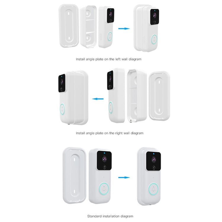 Anytek B60 720P Smart WiFi Video Visual Doorbell, Support APP Remote & PIR Detection & TF Card(White) - free shipping - PMC TechLife - Order now!