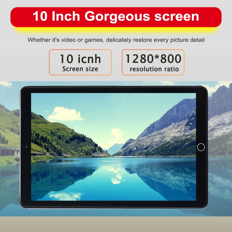 BDF A10 3G Phone Call Tablet PC, 10 inch, 1GB+16GB, Android 5.1, MTK6592 Octa Core Cortex-A7, Support Dual SIM & Bluetooth & WiFi & GPS, EU Plug(Gold) - BDF by BDF | Online Shopping South Africa | PMC Jewellery