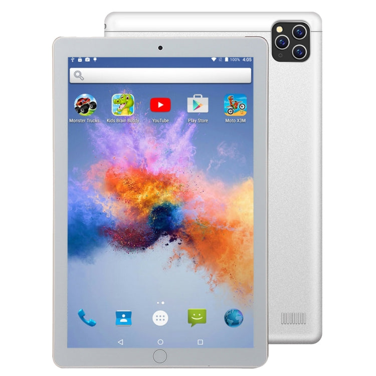 BDF A10 3G Phone Call Tablet PC, 10 inch, 2GB+32GB, Android 9.0, MTK8321 Octa Core Cortex-A7, Support Dual SIM & Bluetooth & WiFi & GPS, EU Plug(Silver) - BDF by BDF | Online Shopping South Africa | PMC Jewellery