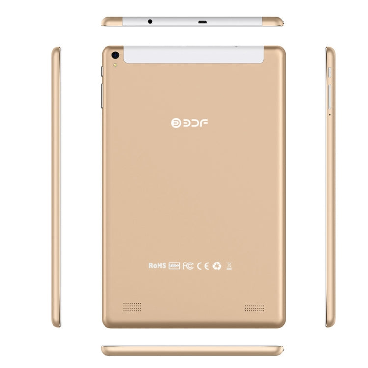 BDF P10 3G Phone Call Tablet PC, 10 inch, 2GB+32GB, Android 9.0, MTK8321 Octa Core, Support Dual SIM & Bluetooth & WiFi & GPS, EU Plug(Gold) - BDF by BDF | Online Shopping South Africa | PMC Jewellery