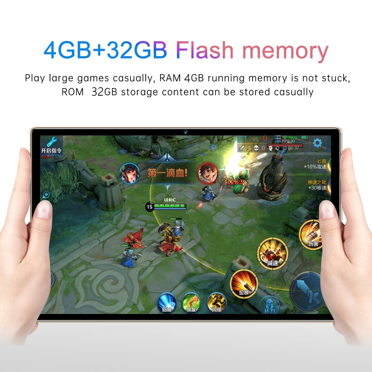 X12 4G LTE Tablet PC, 10.1 inch, 4GB+32GB, Android 8.1 MTK6750 Octa Core, Support Dual SIM, WiFi, Bluetooth, GPS(Gold) - 10.1 inch by PMC TechLife | Online Shopping South Africa | PMC TechLife