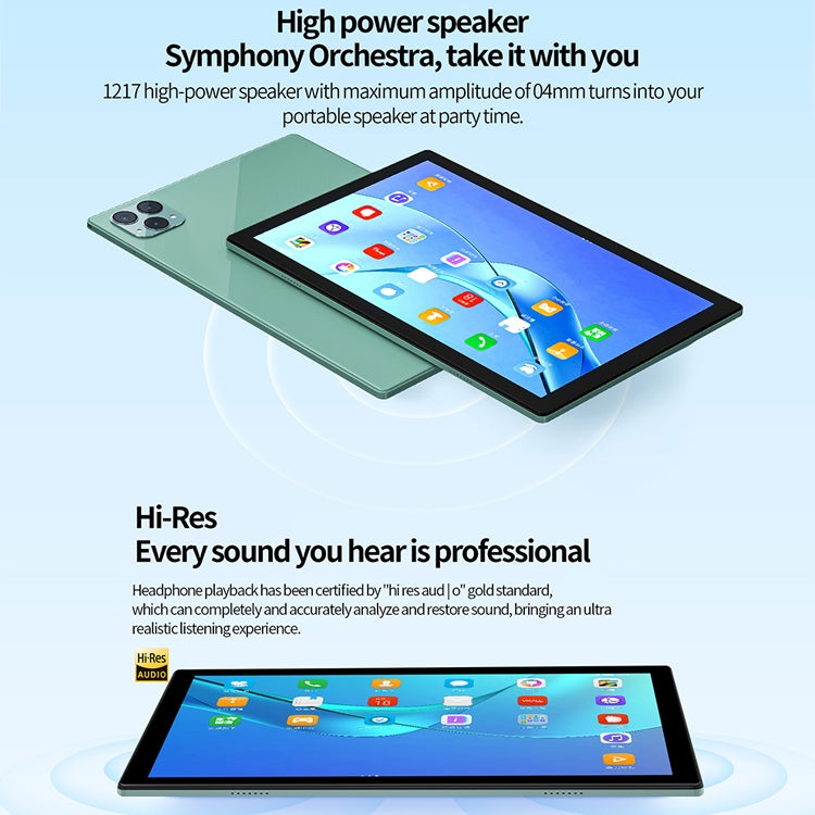 BDF P50 4G LTE Tablet PC, 10.1 inch, 8GB+128GB, Android 12.0 MTK6762 Octa Core, Support Dual SIM & Bluetooth & WiFi, EU Plug(Blue) - free shipping - PMC TechLife - Order now!