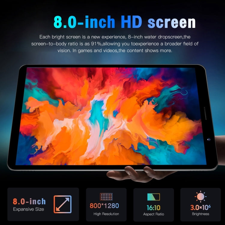 Tab14 / P14 Phone Call Tablet, 1GB+16GB, 8.0 inch Screen, Face Identification, Android 5.0 MTK6582 Quad Core, Network: 3G, GPS, OTG(Purple) - 7.0-8.0 inch by PMC TechLife | Online Shopping South Africa | PMC TechLife