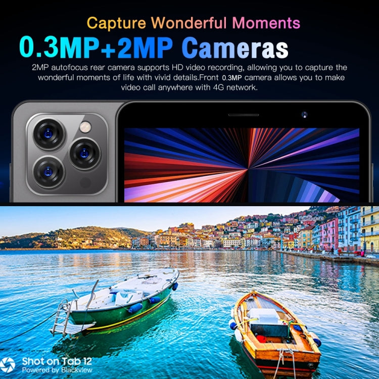 Tab14 / P14 Phone Call Tablet, 1GB+16GB, 8.0 inch Screen, Face Identification, Android 5.0 MTK6582 Quad Core, Network: 3G, GPS, OTG(Black) - 7.0-8.0 inch by PMC TechLife | Online Shopping South Africa | PMC TechLife