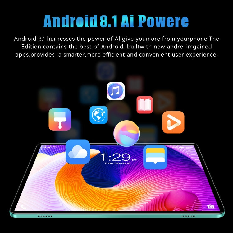 12S Pro 4G LTE Tablet PC, 10.1 inch, 4GB+64GB, Android 8.1  MTK6755 Octa-core 2.0GHz, Support Dual SIM / WiFi / Bluetooth / GPS (Black) - 10.1 inch by PMC TechLife | Online Shopping South Africa | PMC TechLife