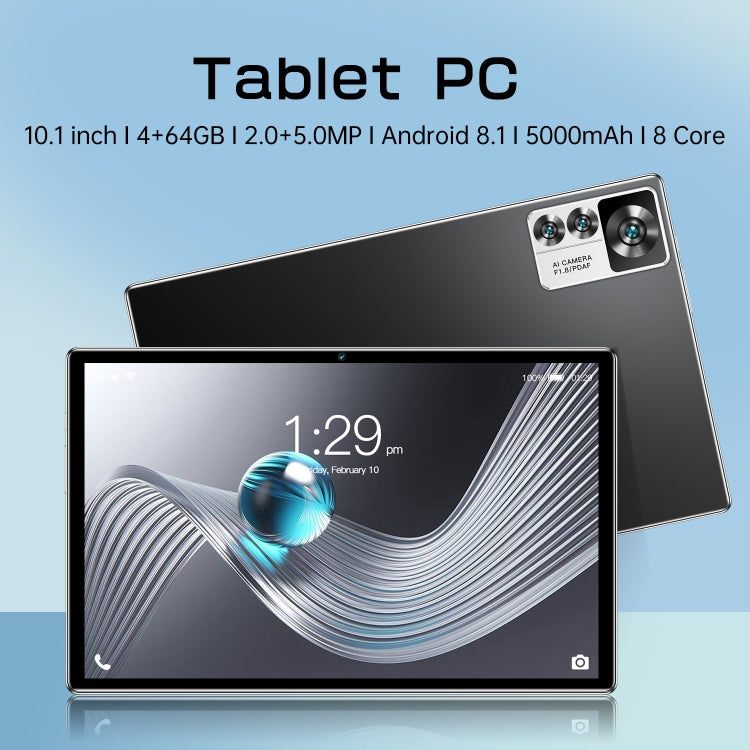 12S Pro 4G LTE Tablet PC, 10.1 inch, 4GB+64GB, Android 8.1  MTK6755 Octa-core 2.0GHz, Support Dual SIM / WiFi / Bluetooth / GPS (Black) - 10.1 inch by PMC TechLife | Online Shopping South Africa | PMC TechLife