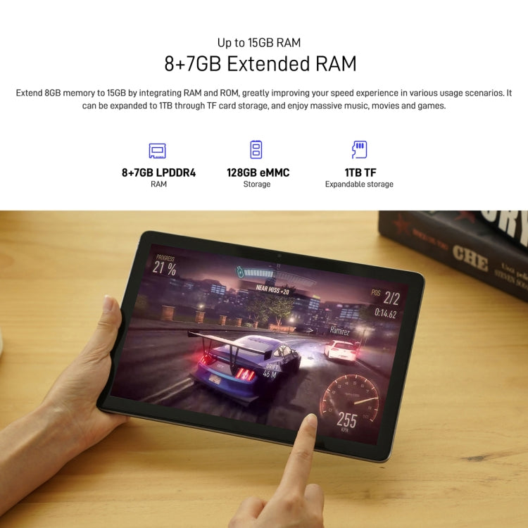 [HK Warehouse] DOOGEE T10 Tablet PC, 10.1 inch, 8GB+128GB, Android 12 Spreadtrum T606 Octa Core 1.6GHz, Support Dual SIM & WiFi & BT, Network: 4G, Global Version with Google Play(Grey) - Other by DOOGEE | Online Shopping South Africa | PMC Jewellery