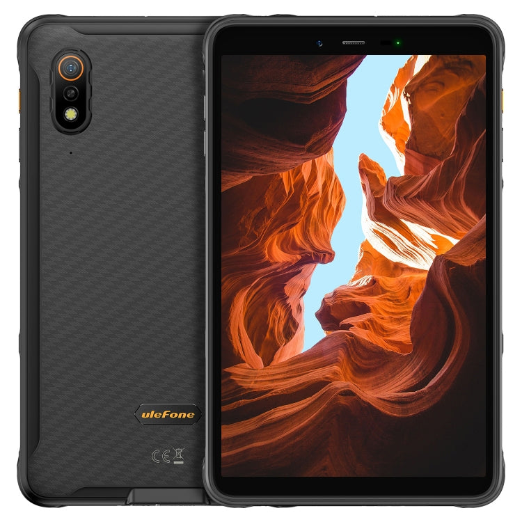 [HK Warehouse] Ulefone Armor Pad Rugged Tablet PC, 8.0 inch, 4GB+64GB, IP68 Waterproof Shockproof Dustproof, Android 12 MediaTek Helio G25 Octa Core, Support uSmart Expansion, Network: 4G, EU Plug (Black) - Other by Ulefone | Online Shopping South Africa | PMC Jewellery