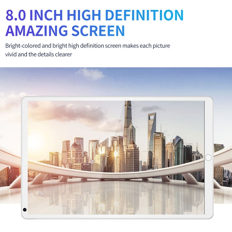 P8 3G Phone Call Tablet PC, 8 inch, 1GB+16GB, Android 5.1 MT6592 Octa Core, Support Dual SIM, WiFi, Bluetooth, GPS, US Plug(Grey) - 7.0-8.0 inch by PMC TechLife | Online Shopping South Africa | PMC TechLife